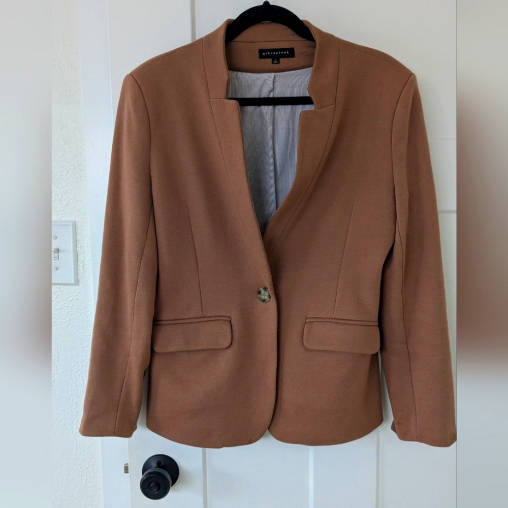 Gibsonlook Notch Collar Blazer